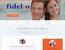 Tablet Screenshot of fidelio-saint-etienne.fr